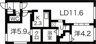 DPレジデンス豊平公園【4階】の間取り