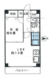笹塚ダイヤモンドマンション【1階】の間取り