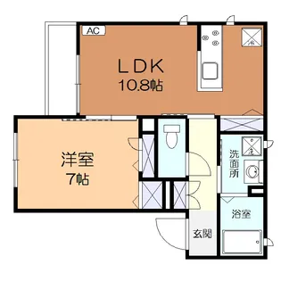 Alflat大元III【1階】の間取り