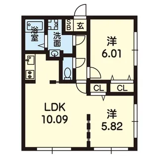 MODULOR熊本【2階】の間取り