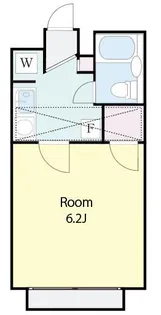 ラ・クレセール【1階】の間取り