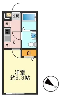 MUTE MINAMIKOIWA【2階】の間取り