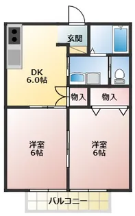 シティハイツSATO【1階】の間取り