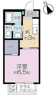 ヴェルドミールB【1階】の間取り