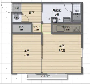オガシンコーポ98【1階】の間取り