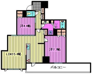 大宮スカイ&スクエア ザ・タワー【22階】の間取り