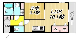 セジュール武庫之荘【2階】の間取り