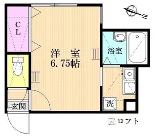 ロッシェル北里I号棟【2階】の間取り