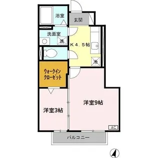 ルミエール花の木 A【1階】の間取り