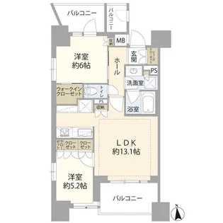 ネベル恵比寿【2階】の間取り