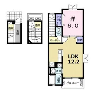 A&KハイツII【3階】の間取り