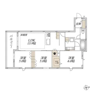 VESTA【3階】の間取り