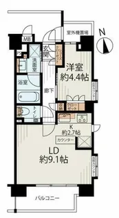 ガーラレジデンス浅草【6階】の間取り