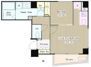 シエルトゥールロジュマン【3階】の間取り