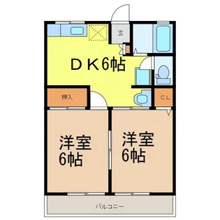 コート倉F【1階】の間取り