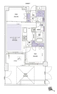 KDXレジデンス横濱紅葉坂【1階】の間取り