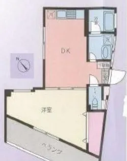 サニーマンション【5階】の間取り