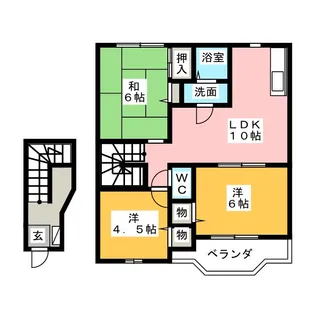 メゾンソルトヴァリー【2階】の間取り