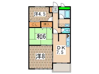 ドミ-ル大和【2階】の間取り
