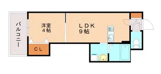 AXIACITY神戸松原【3階】の間取り