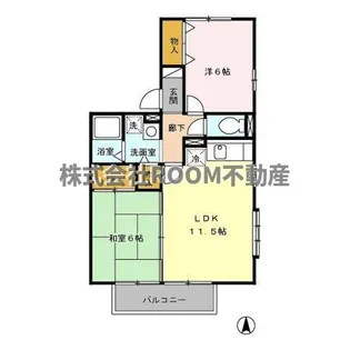 リーフレットエコーI号館【2階】の間取り