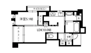 プレサンスロジェ京都烏丸五条【2階】の間取り