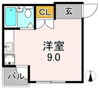流町マンション【3階】の間取り