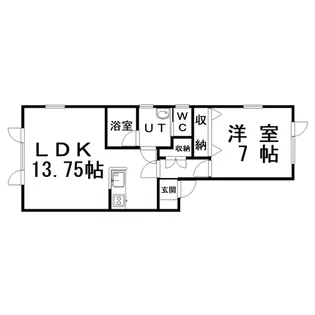 ハイムプライズ【1階】の間取り
