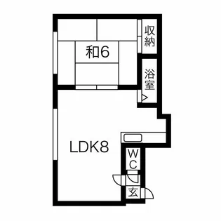 さくら新琴似【2階】の間取り