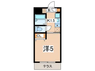 グレイスメゾン東林間【1階】の間取り