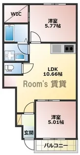 メゾンマーズ【1階】の間取り