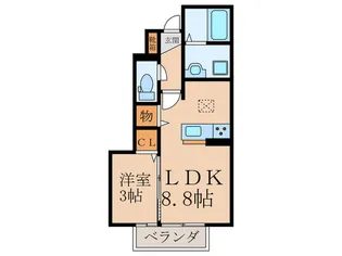 NYスタイルズ苅田【1階】の間取り