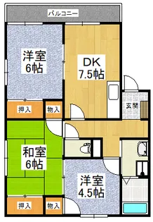 ヴィーブル七々色【2階】の間取り
