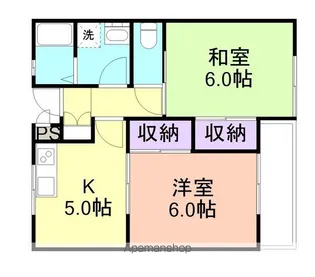 コーポ司【1階】の間取り