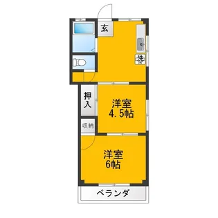 松島ロードレジデンス【2階】の間取り