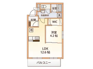 ベルジュA【1階】の間取り