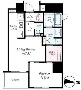 ピュア・アクア大森【3階】の間取り