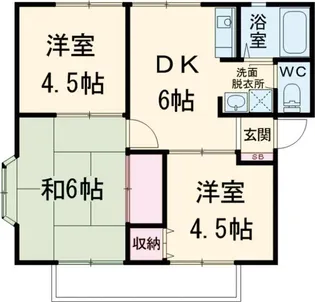 プリメーラ三山【1階】の間取り