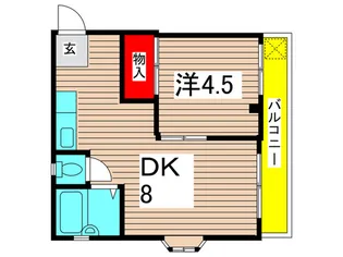 富士見コーポ【2階】の間取り