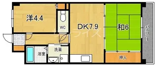 オルゴグラート放出【4階】の間取り