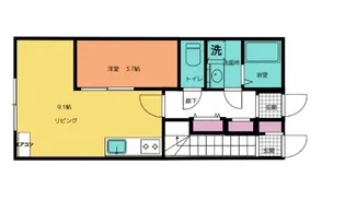 あすと五十人町【1階】の間取り