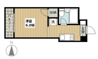 スカイコート武蔵小杉第6【4階】の間取り