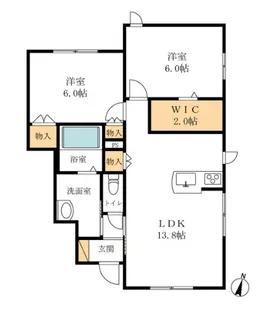 Pt.Braga【1階】の間取り