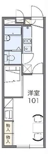 レオパレスK&T 鴛鴨【2階】の間取り