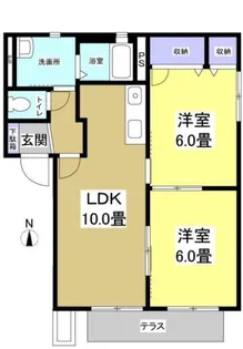 グレース竜洋【2階】の間取り