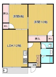 サニーハイツ【2階】の間取り