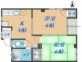 チェリー永和【3階】の間取り