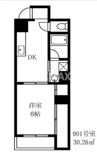 リヴドピエール【6階】の間取り