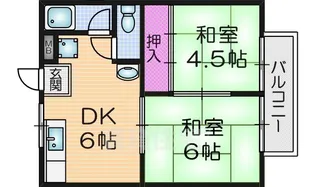ロイヤルハイツ新庄B棟【1階】の間取り