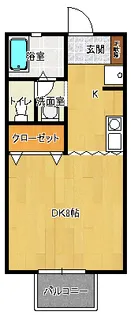 ニューセジュールハイツ【2階】の間取り